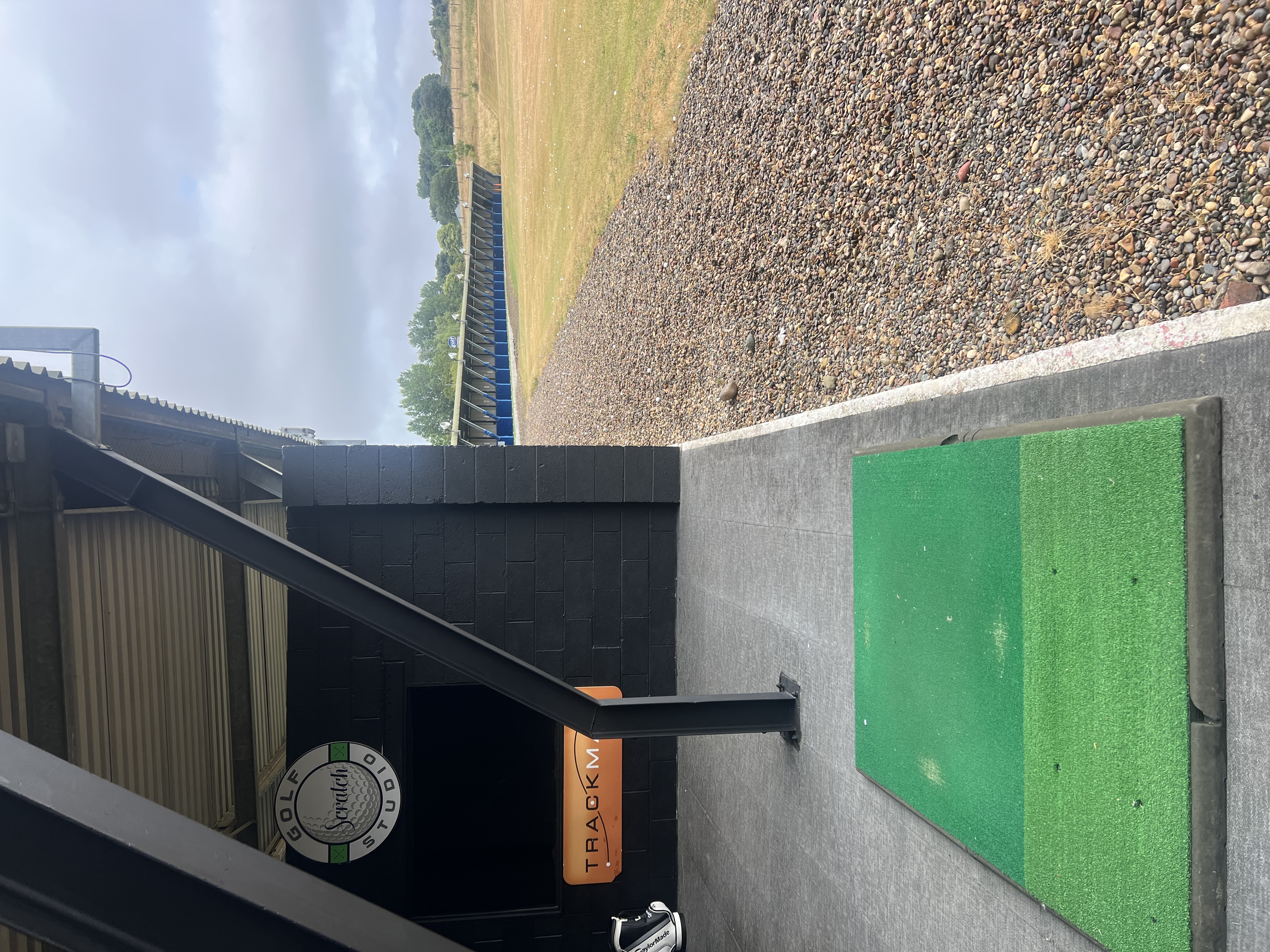 Scratch Golf Studio coaching bay with Trackman screen